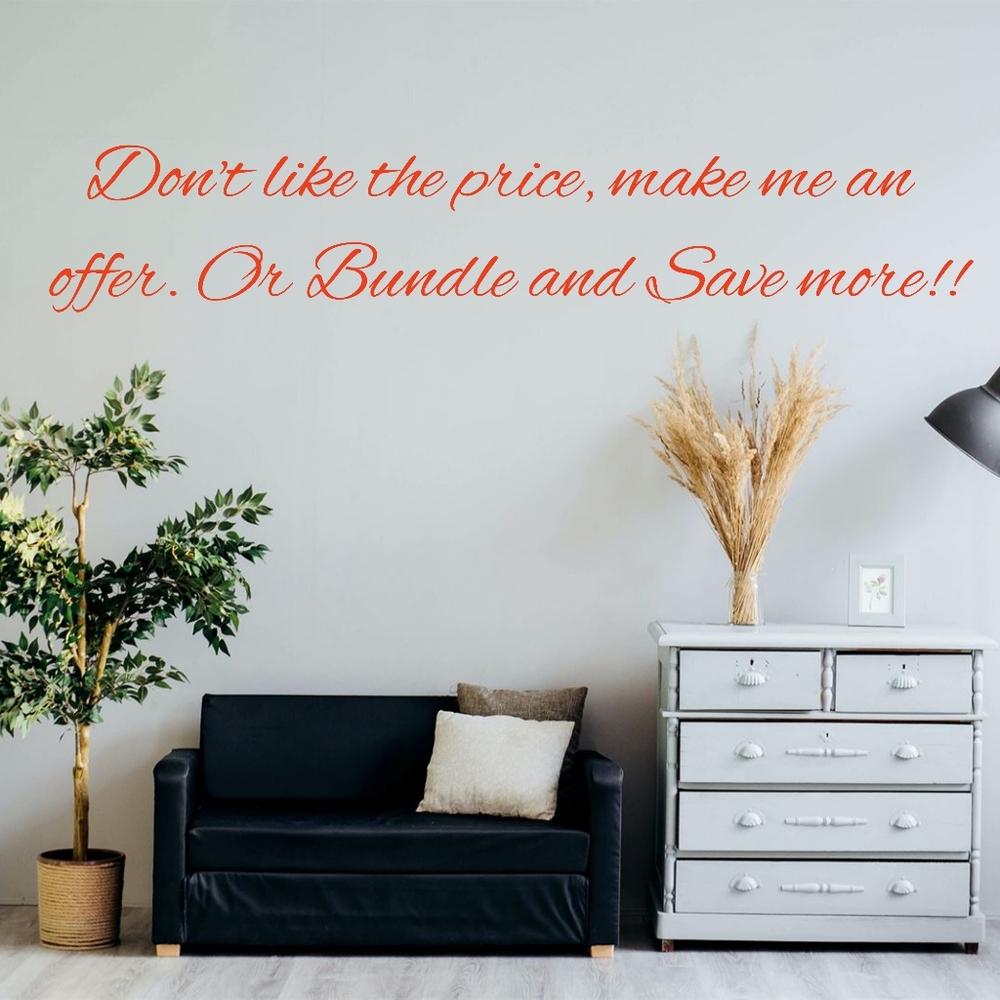 Bundle and Save. Make an offer.